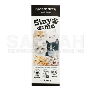 M&G CUTE CAT 0.5 GEL PEN BK