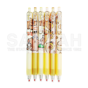 CARTOON 0.5 GEL PEN BK 6S