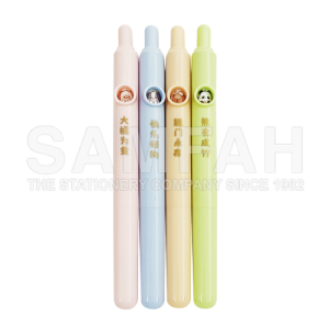 CUTE PET PARTY 0.5 GEL PEN BK 4S