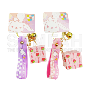 RABBIT/ DORAEMON RUBIC CUBE KEYCHAIN