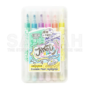 ERASABLE FLASH HIGHLIGHTER 6S