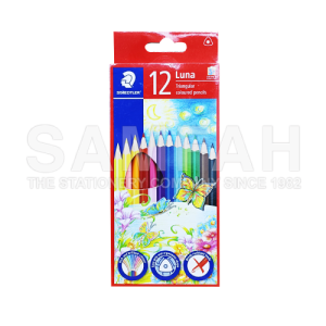 STAEDTLER 138C12TH TRIANGULAR LUNA COLOUR PENCIL 12S