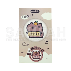 M-6820 0.5 CAPYBARA GEL PEN BK