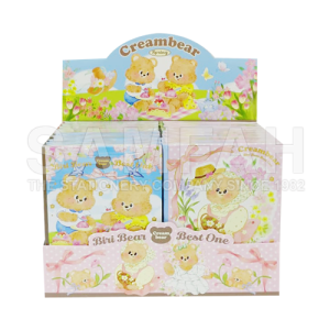 FD82040 CREAM BEAR POCKET NOTEBOOK