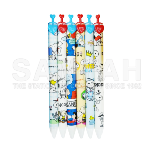QB-6801 SNOOPY GEL PEN 6S