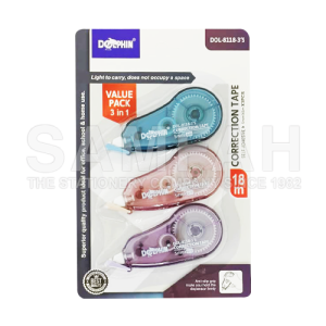 DOLPHIN CORRECTION TAPE DOL-8118-3S