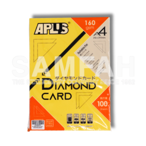 APLUS A4 160GSM DIAMOND CARD 200 GOLD 100S