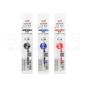 UNI-BALL ONE REFILL UMR 38S-BK/BU/RD